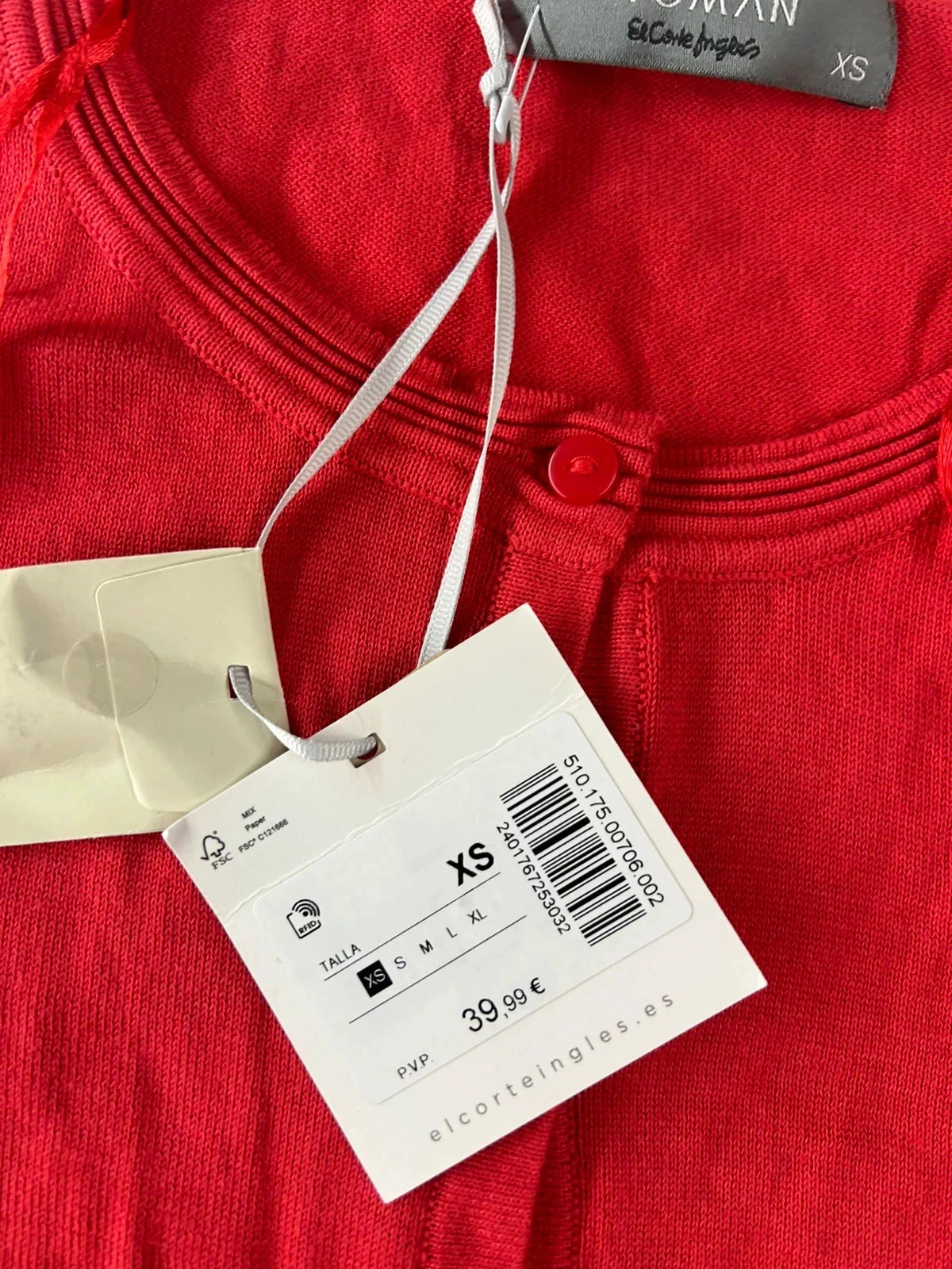 Blusa de punto roja El corte ingles woman – photo 7